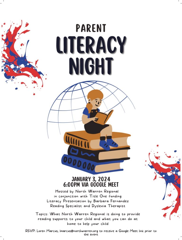 Parent Literacy Night North Warren Regional School District